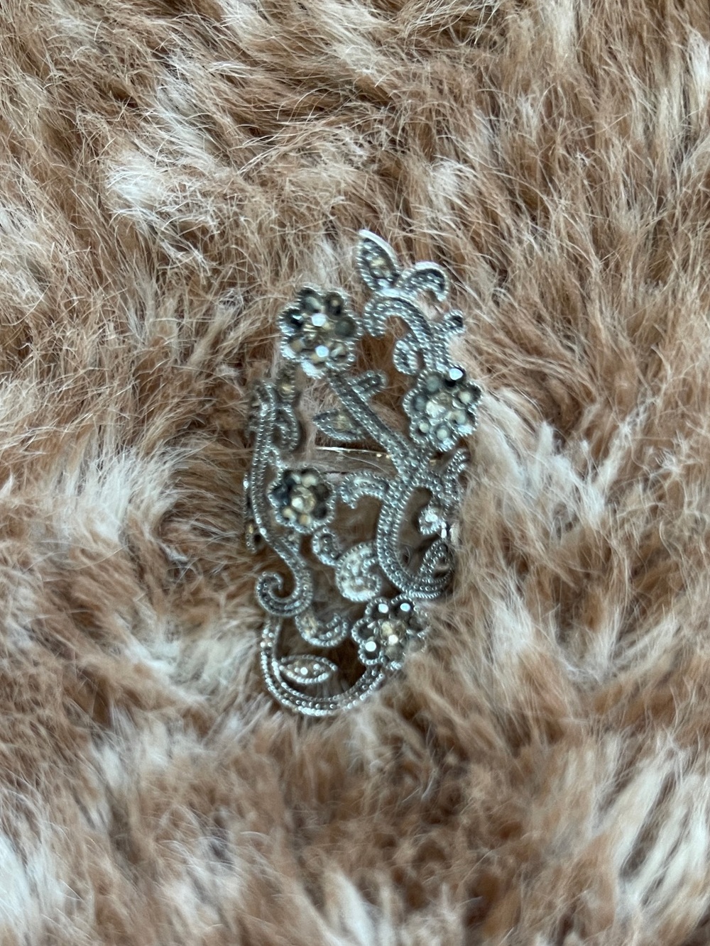 Vintage-Inspired Silver Floral Ring - Women Accessories